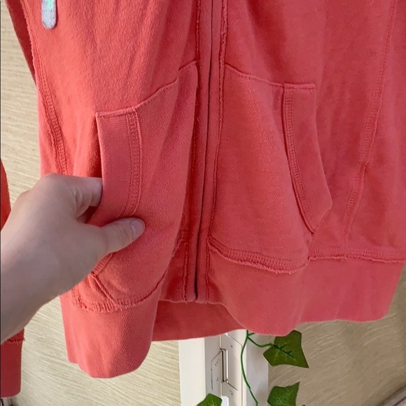 Aeropostale Hoodie, Melon Colored Sweatshirt, Front Zip Hoodie, Athleisure - Picture 6 of 10